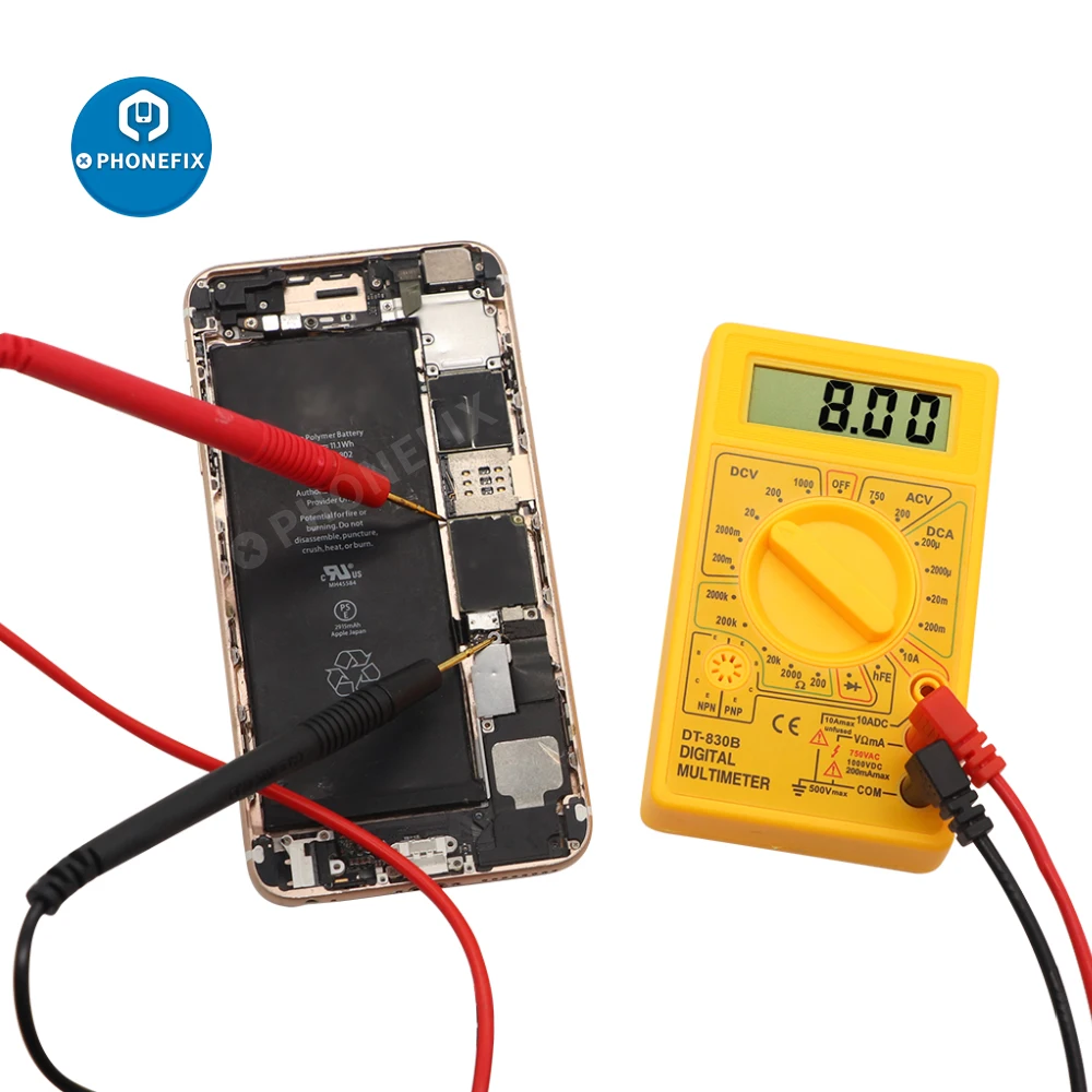Mini Digital Display Multimeter 750/1000V High Safety Handheld Ohm Tester With Probe for Current DC Voltage AC Diode Check HFE