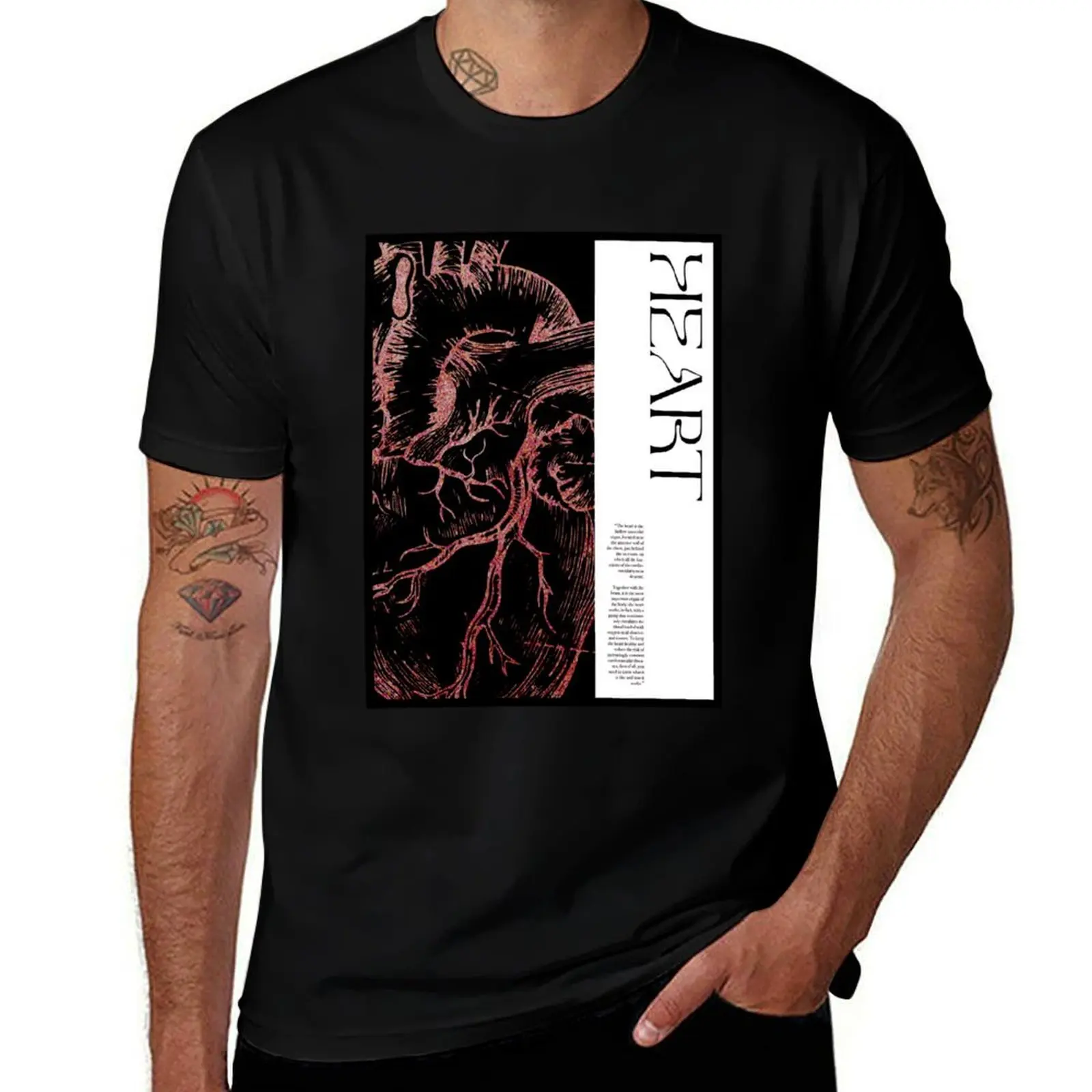 

anatomy heart T-Shirt T-shirts man blue archive quick-drying sweat shirts, men