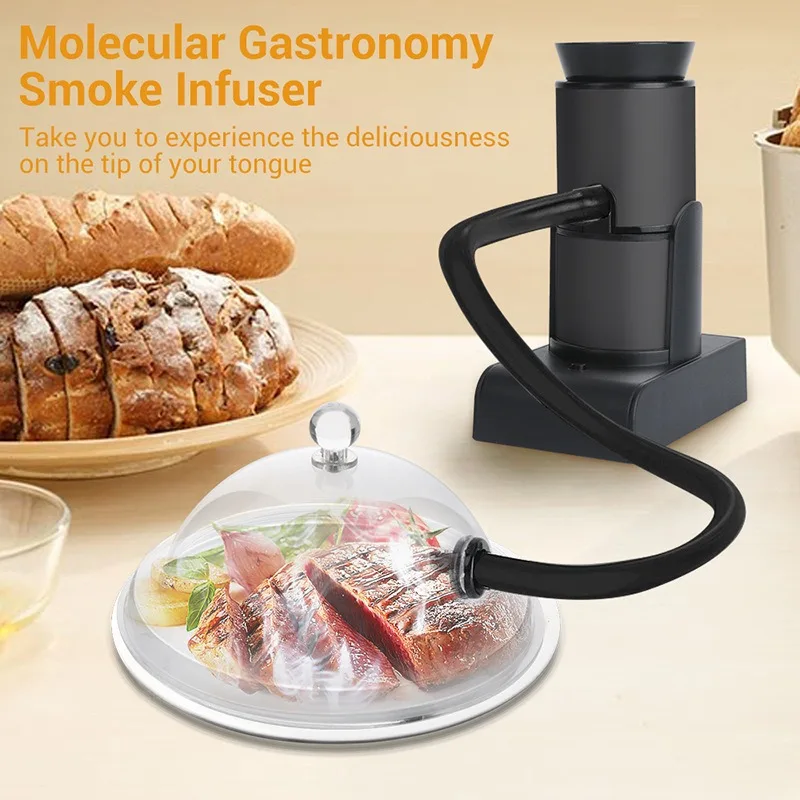 Factory direct sales cross-border kitchen tools, handheld smoking device, home molecular cuisine, steak, salmon smoking