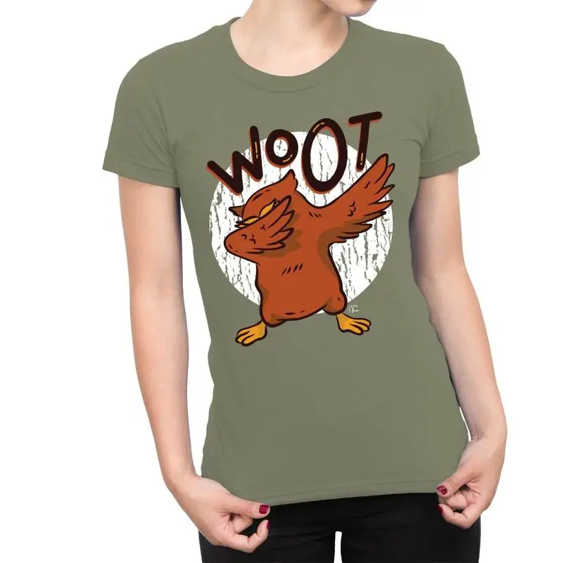 

1T T Shirt Womens Owl Dab Dance