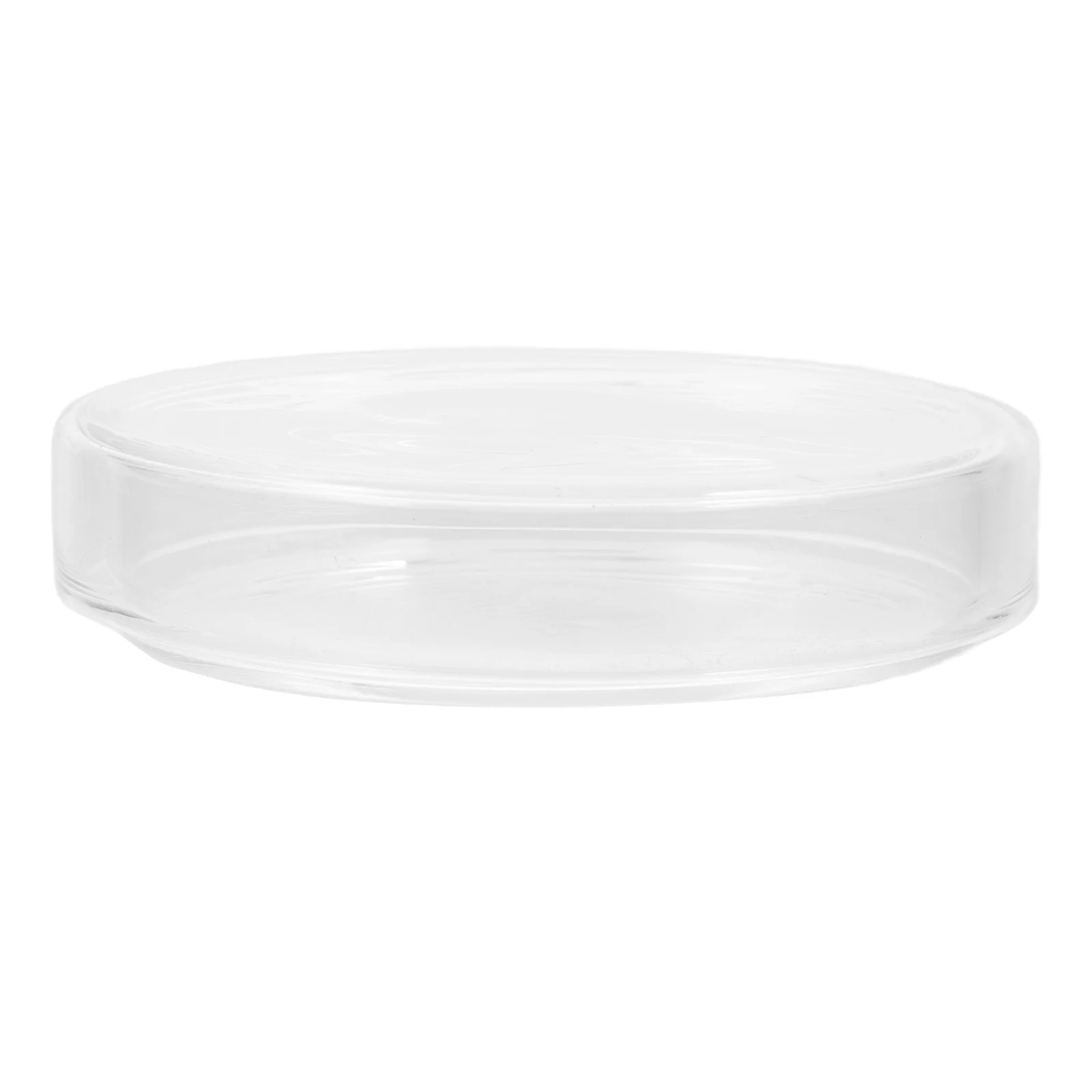 

High Borosilicate Glass Petri Dish Laboratory Culture Plate Durable Reusable Lightweight Science Supplies Tray