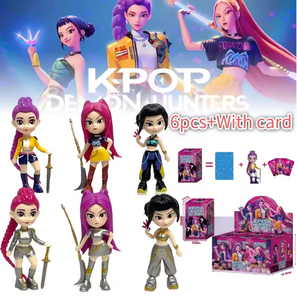 2025 caliente Anime KPop Devil Hunter muñeca vinilo juguete Rumi Mira Zoi personaje vinilo máscara caja ciega ornamento juguete regalo de Navidad