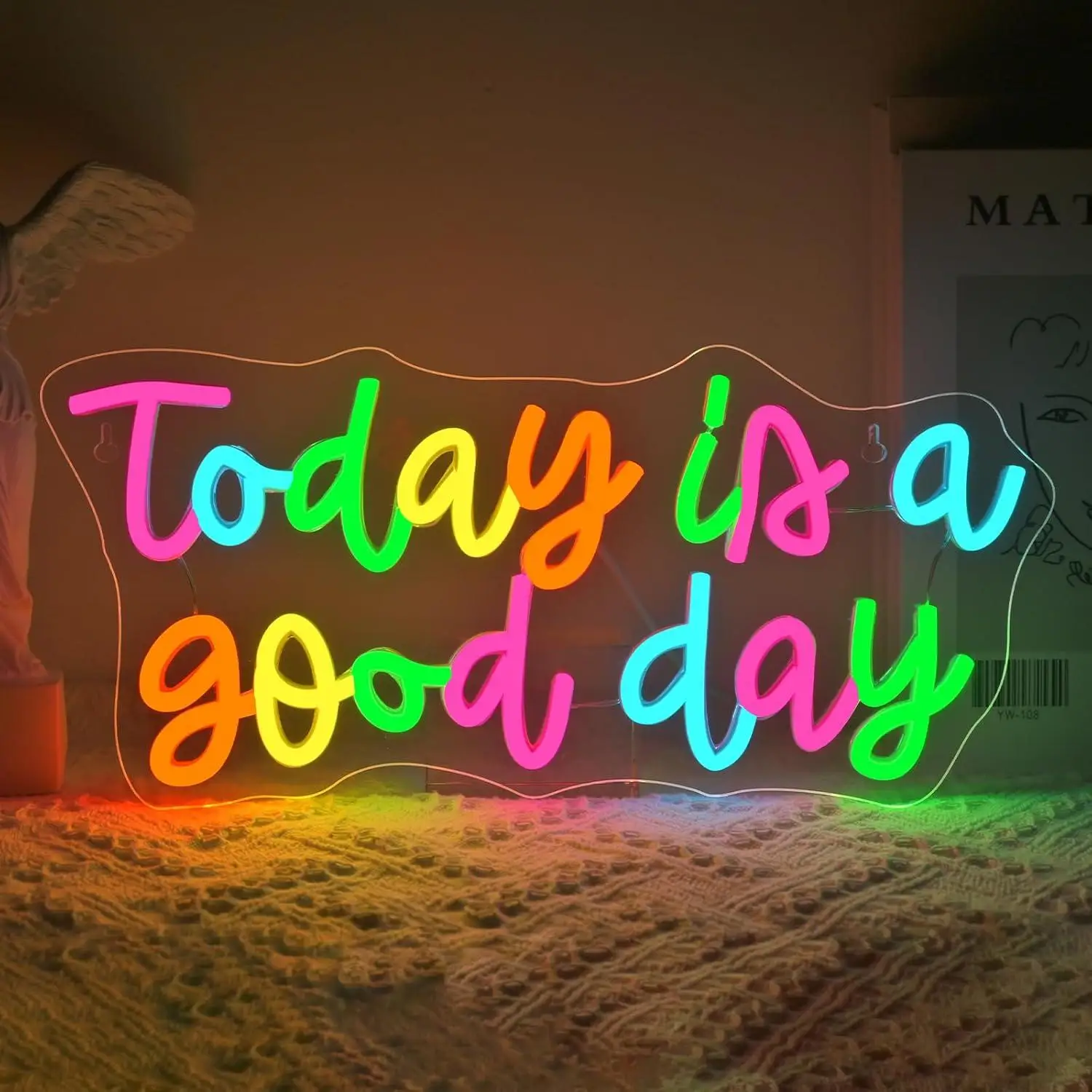 

Today Is A Good Day Neon Sign Inspiring LED Lights for Bar Cafe Dorm Coffee Shop Bedroom Restaurant Office Wedding Party Decor