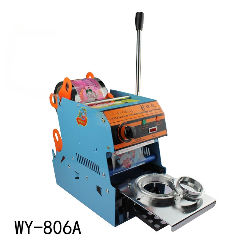 Arrival Manual Pearl Milk Tea Sealing Machine for WY-806A Tea Cup Sealing Machine Plastic Sealer 9.5CM 270W 220V / 50Hz