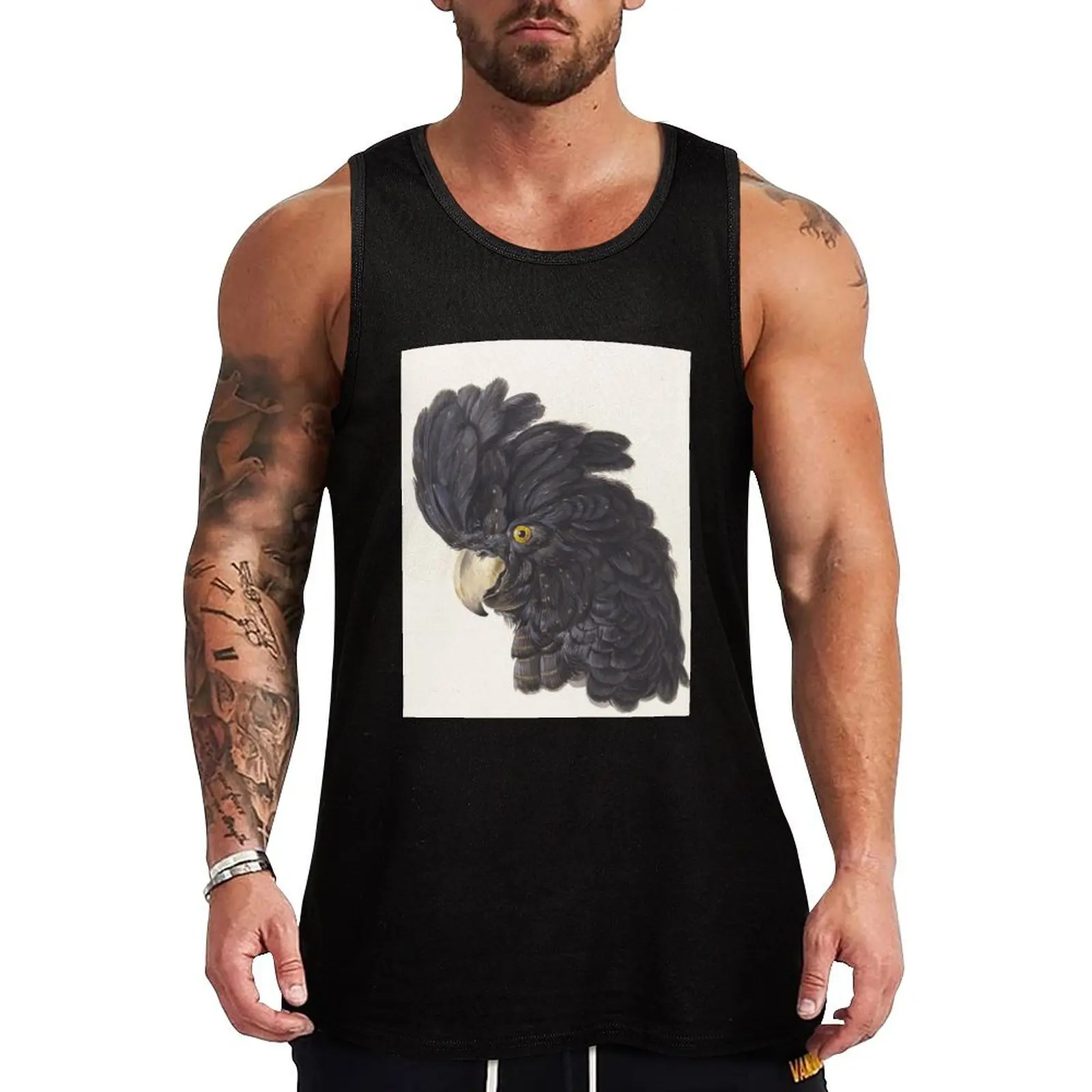 Cockatoo Vintage Painting Tank Top summer clothes bodybuilding men clothes men clothing bodybuilding t shirt