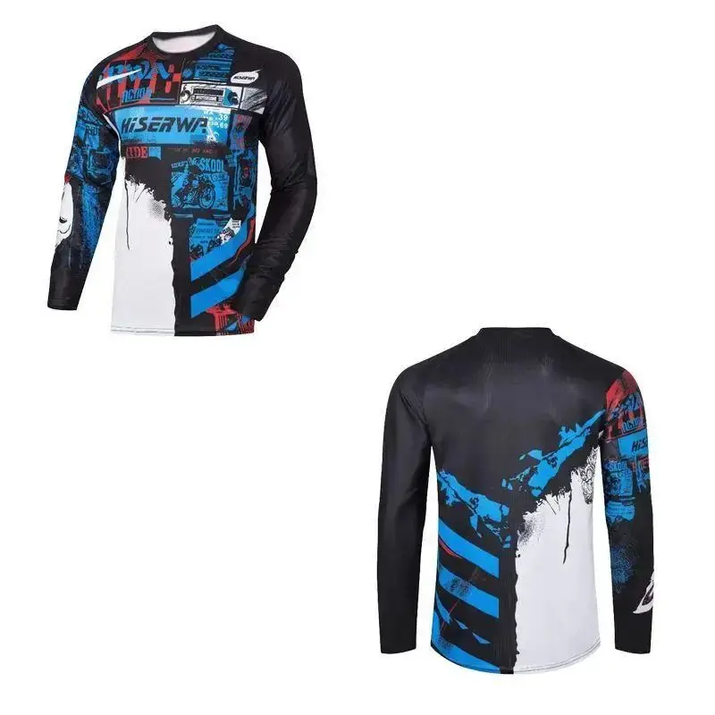 LANGÄRMELIGES T-SHIRT FÜR HERREN MOUNTAINBIKE MOTOCROSS RADJERSEY MOUNTAIN BIKE CAMPING OUTDOOR FISHING TOP LOSE