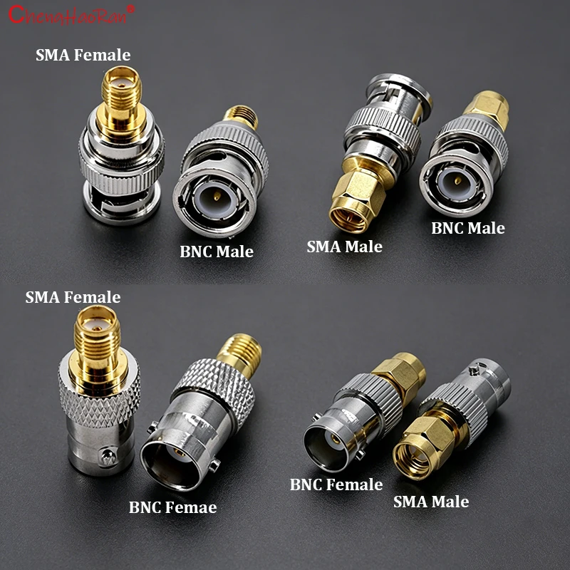 ChengHaoRan 1PC BNC To SMA-J K Adapter Female to Male Connector For Handhel Radios Wireless LAN Devices Coaxial Cable WiFi