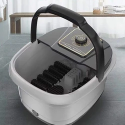 Electric Foot Bath Tub Heated Foot Spa Massager Automatic Soaking Basin Constant Temperature Foot Therapy for Home Winter Use