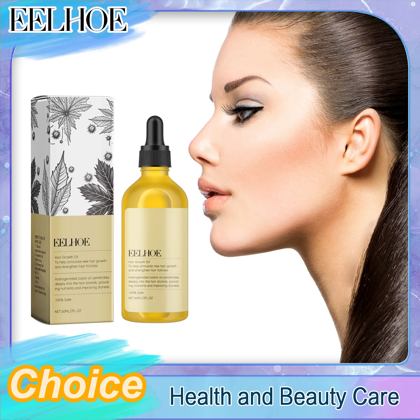 Natural Hair Growth Oil Rosemary Anti Hair Loss Regeneration Repair Hair Damage Prevent Hair Loss Smooth Hair Growth Essential