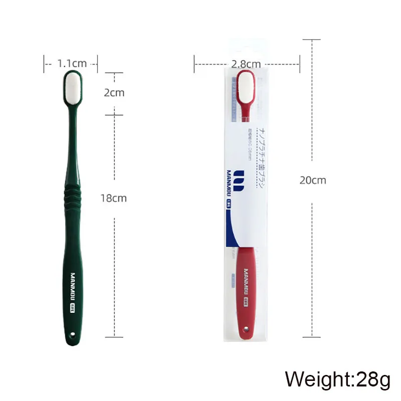 20000 Hairs Soft Hair Eco Friendly Adult Toothbrush Portable Travel Soft Tooth Brush With Box Teeth Oral Hygiene Care Tools