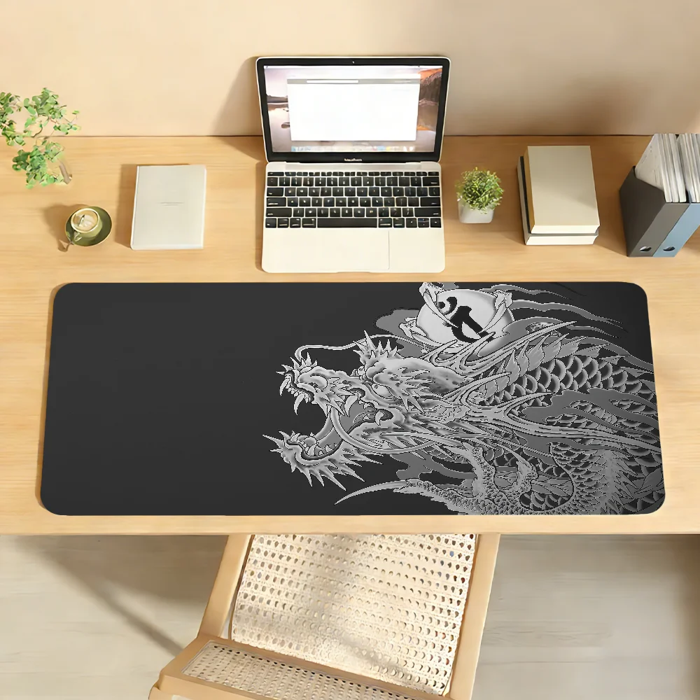 Y-Yakuza L-Like A D-Dragon Mauspad, rutschfeste, verriegelbare Kante, Schreibtischunterlage, PC-Laptop-Zubehör, Gummi, Büro, Tastatur, Spiel, 350 x 900 x 3 mm
