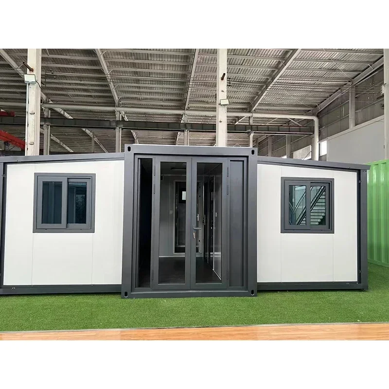 Modern Fully Furnished 20ft 30ft 40ft Antiseismic Modular Container House with Bathroom Expandable Steel Structure Building