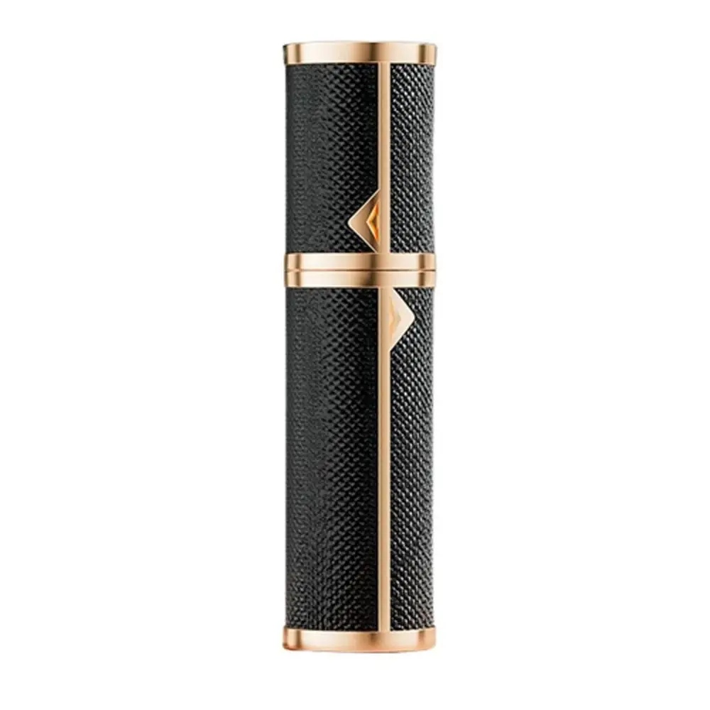 

Luxury Bottom-filled Bottle Fragrance Aluminum 5ml Real Leather Spray Bottle Self-pumping Cologne Moisturizer Atomizer