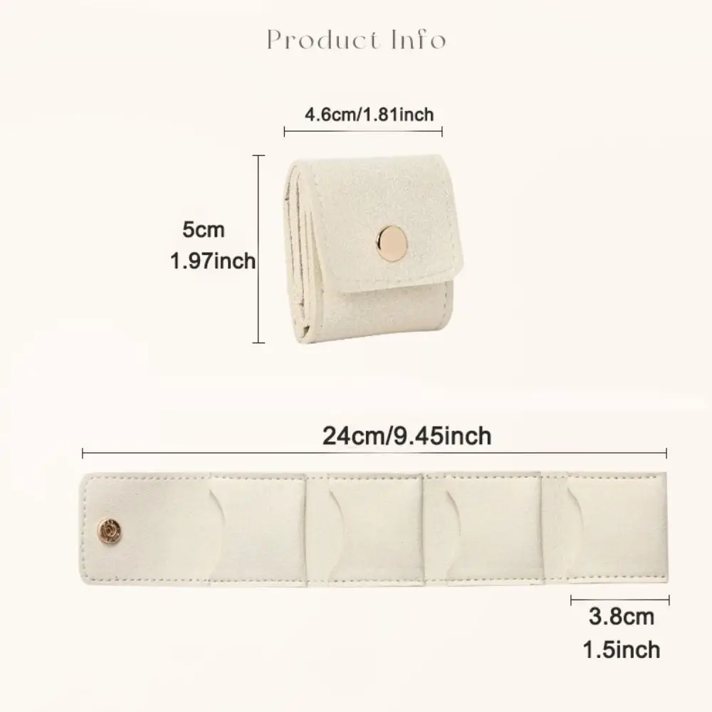 Saco de exibição de jóias de veludo portátil caso de armazenamento dobrável colar anel embalagem saco recipiente brincos organizador embalagem de jóias