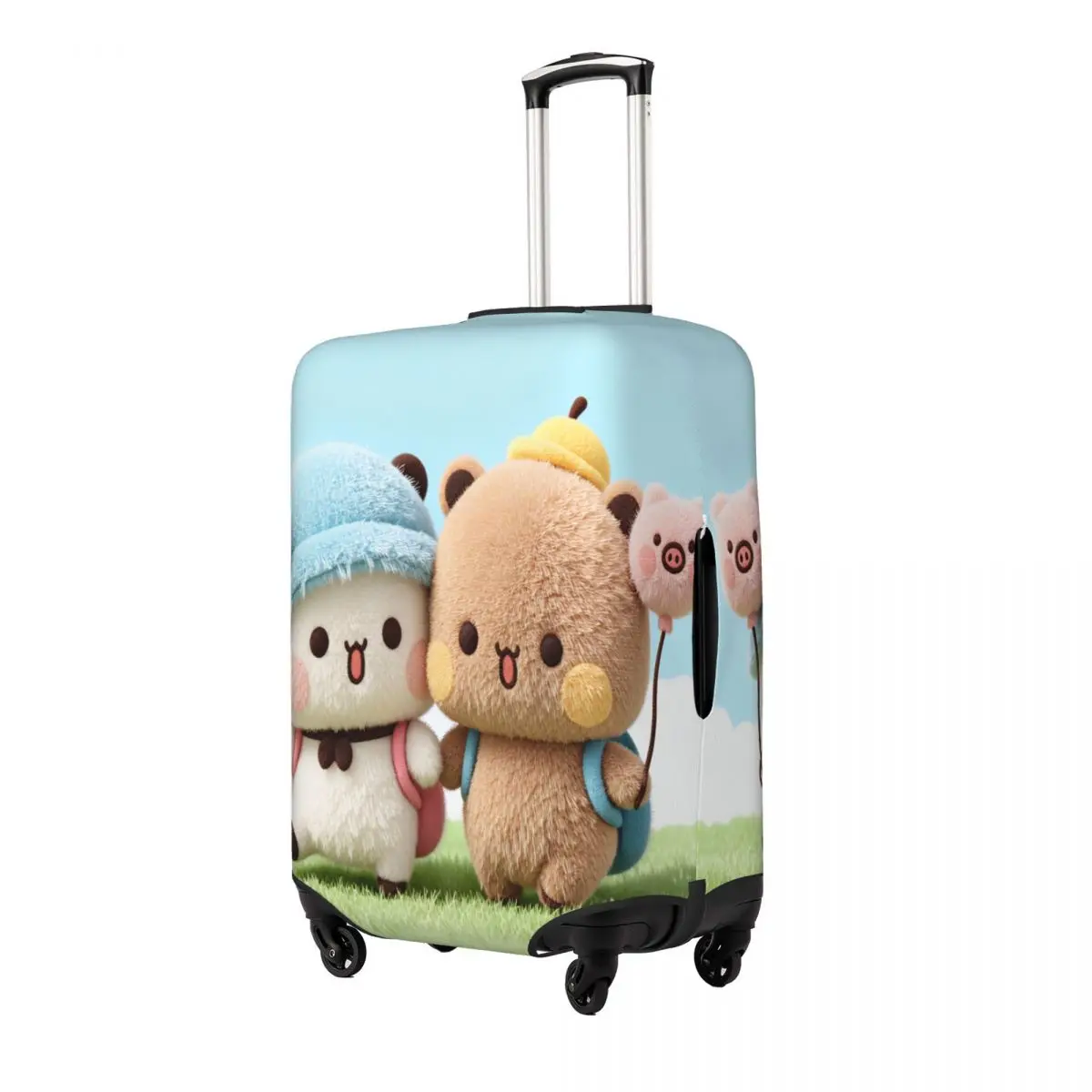 Cartoon Panda Bubu Dudu Suitcase Cover Travel Flight Fun Luggage Supplies Protection