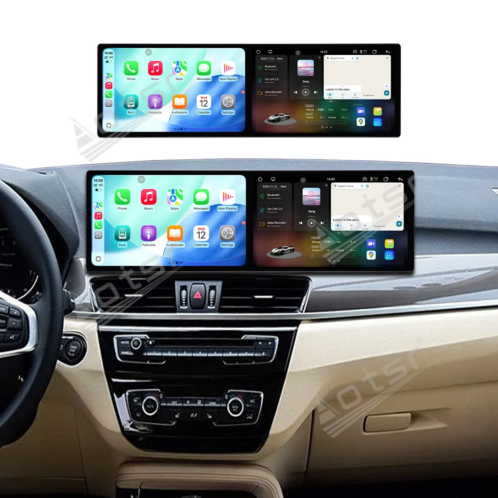 

12 + 256 ГБ Android 15 Dual 9,1 дюйма для BMW X1 F49 2016-2019 EVO Автомобильный авто carplay Радио Мультимедийный плеер GPS-навигация Стерео WIFI