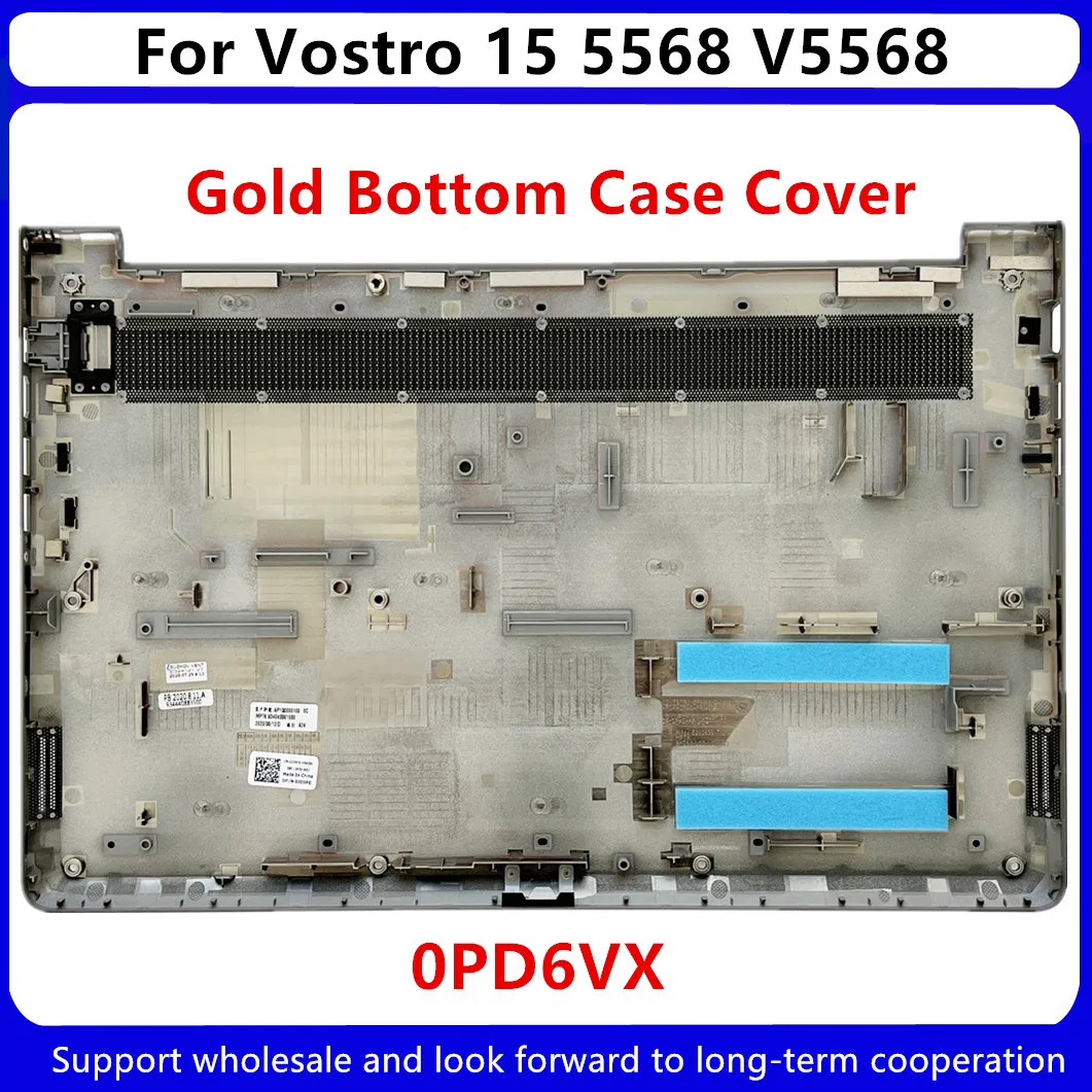 New For Dell Vostro 15 5568 V5568 Bottom Case Base Cover 0PD6VX PD6VX Gold / 0JD9FG JD9FG Gray