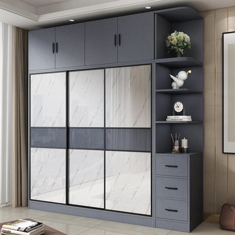 

Aesthetic Clothes Girls Wardrobe Nordic Full Size Storage Cabinets Wooden Wardrobe Sliding Doors Quarda Roupas Closets Armables