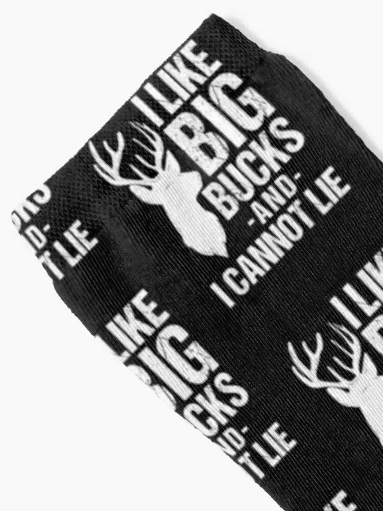 I like Big Bucks funny hunting gift for Deer hunters Socks custom sports hiphop gift Woman Socks Men's