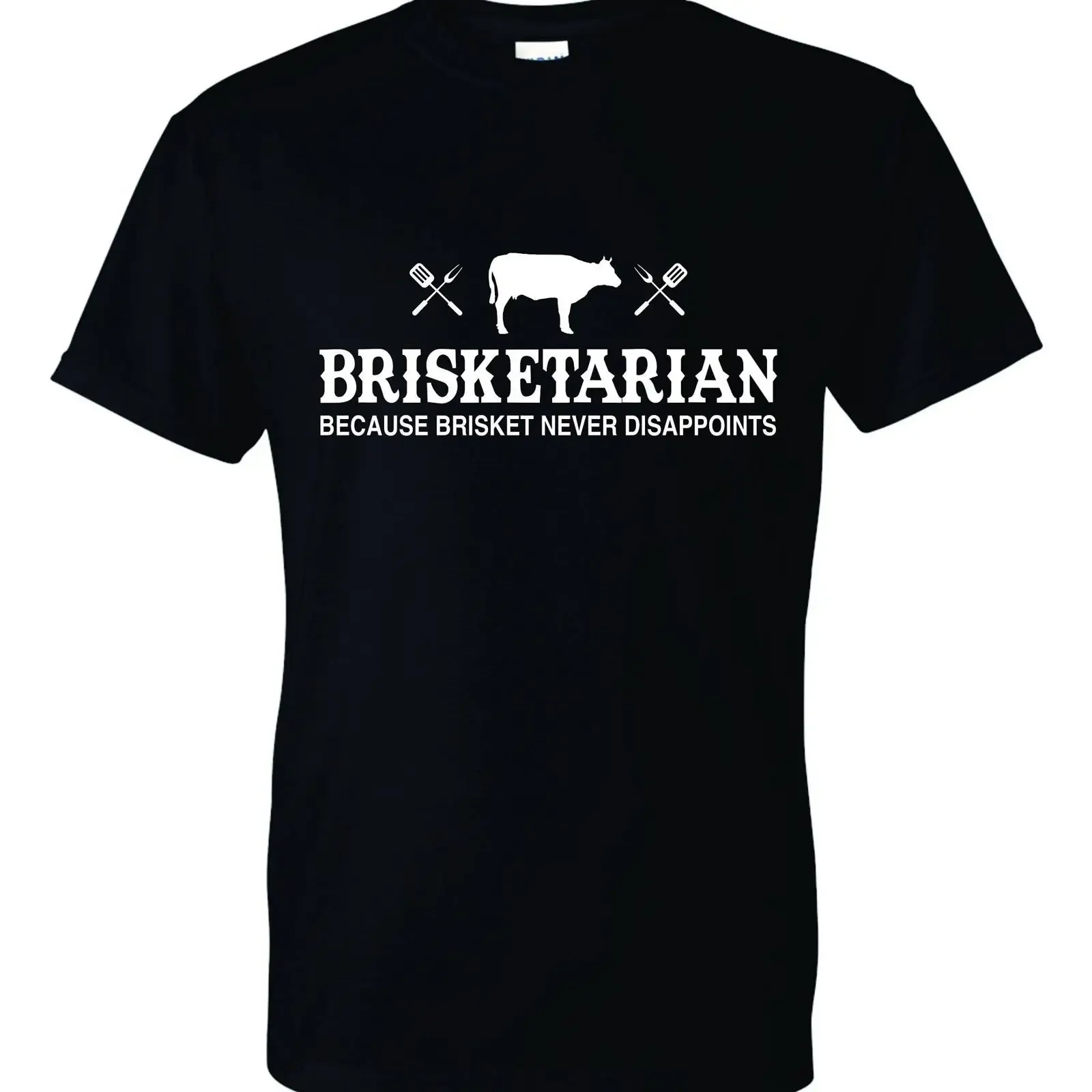 Brisketarian Because Brisket Never Disappoints Funny Grilling BBQ T Shirt vintage Washed Stretched Casual Unisex streetwear