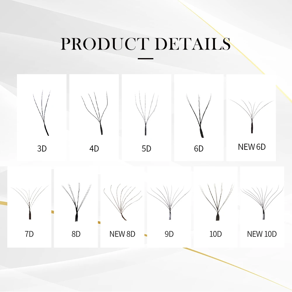 DeceMars 3DW/4DW/5DW/6DW/NEW 6DW/7DW/8DW/NEW 8DW/9DW/10DW/NEW 10DW رمش تمديد للمكياج