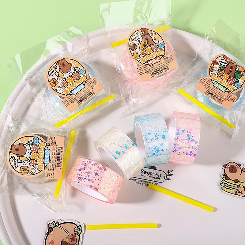 

Светящийся нано-клей Kapibala, музыкальный пузырь, разминание, двусторонняя нано-лента, 1/5 шт., декомпрессионная игрушка в подарок