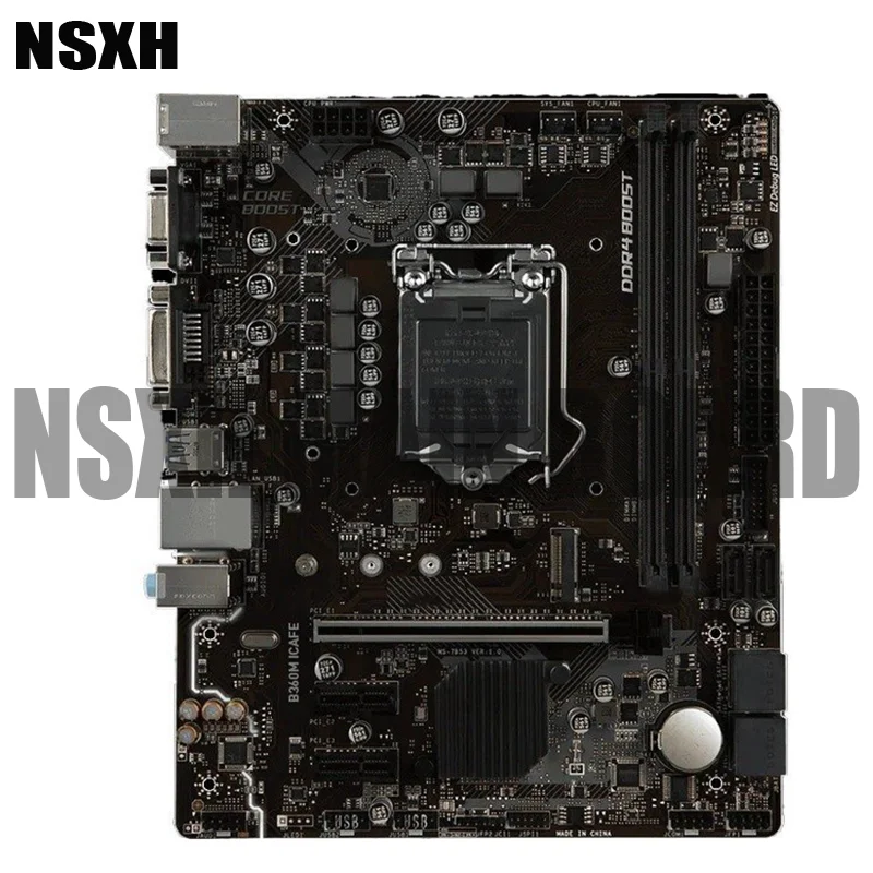 

B360M ICAFE Motherboard 32GB LGA 1151 DDR4 Micro ATX Mainboard