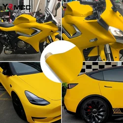 Auto Body Film Customized Matte Film Waterproof Yellow Decal Air-release Technology Big Size Car Vinyl Wrap for Car Accessories