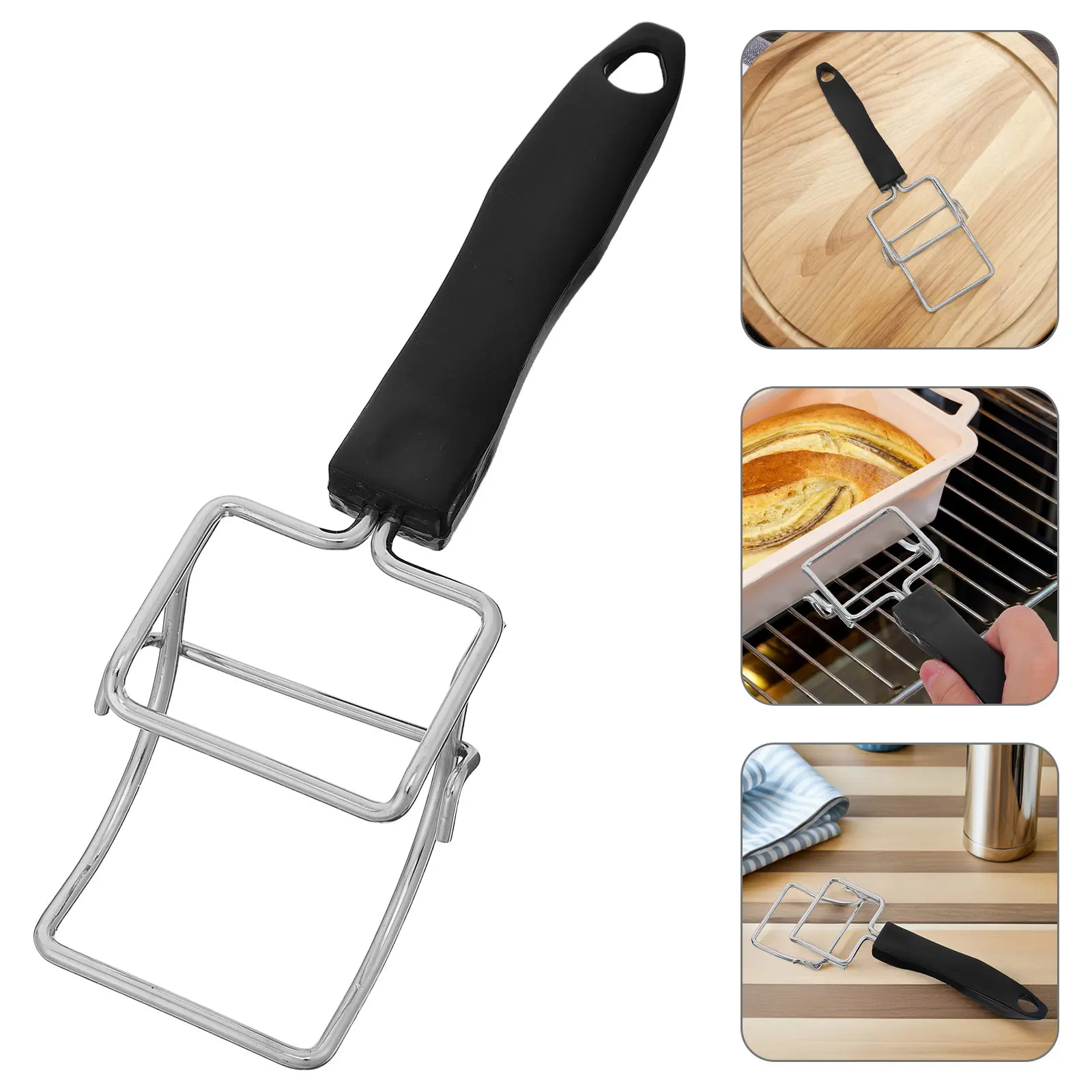Professional Heat-Resistant Oven Tray Clip Stainless Steel for Toaster Oven Air Fryer Hot Plate Handling Baking Accessories Kit