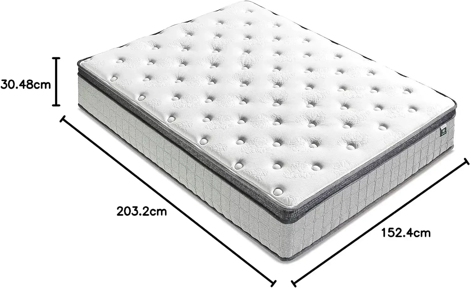 ZINUS-Comfort Support Cooling Gel Hybrid Mattress, Tight Top Innerspring  Motion Isolating Pocket Springs, 12