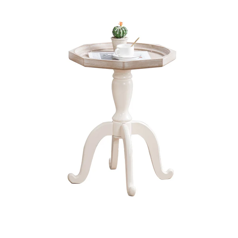 

Coffee table small apartment size sofa side table American square corner table