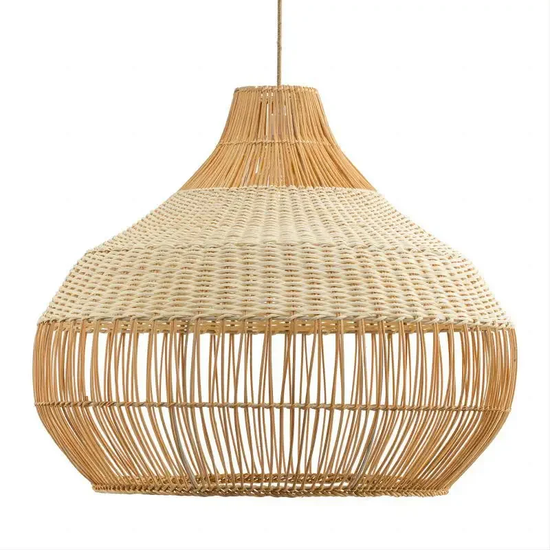 

Japanese style lighting creative rattan art rattan woven lampshade bedroom restaurant homestay Zen tea room Southeast Asian wove