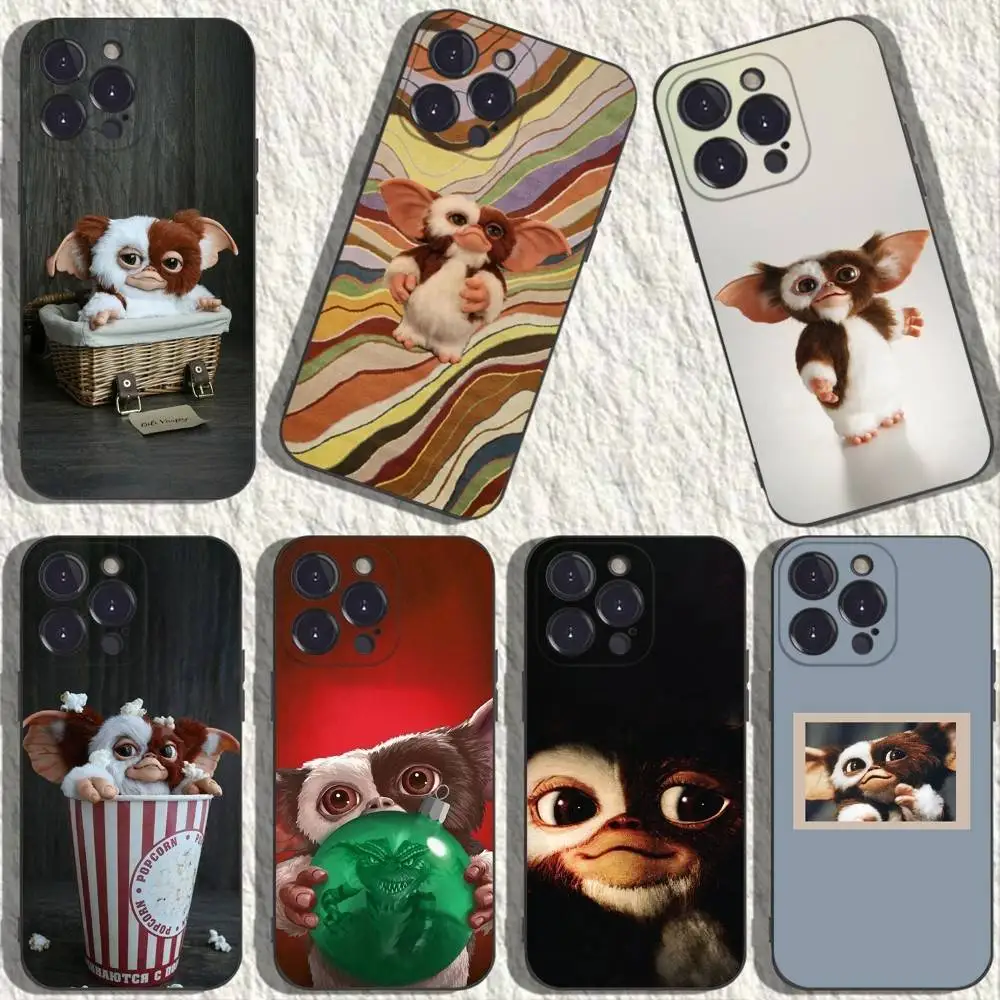 Чехол для телефона Gremlins Gizmo для iPhone 17,16,15,14,13,12,11,Plus,Pro Max,XS,XR,SE,Mini,8,7,мягкий силиконовый черный чехол