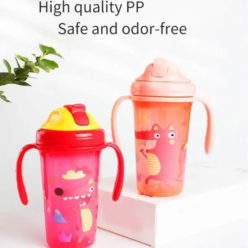 Toddler Training Cup with Nonslip Ergonomic Two Handle Feature,Large Capacity Baby Water Bottle Infant Training Cup 425F