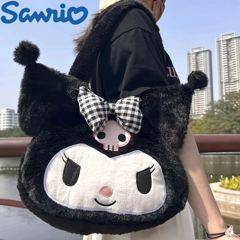 

Sanrio Cute New Japanese Cartoon Cinnamoroll Melody Handbag Shoulder Bag Kuromi Large Capacity Messenger Bag