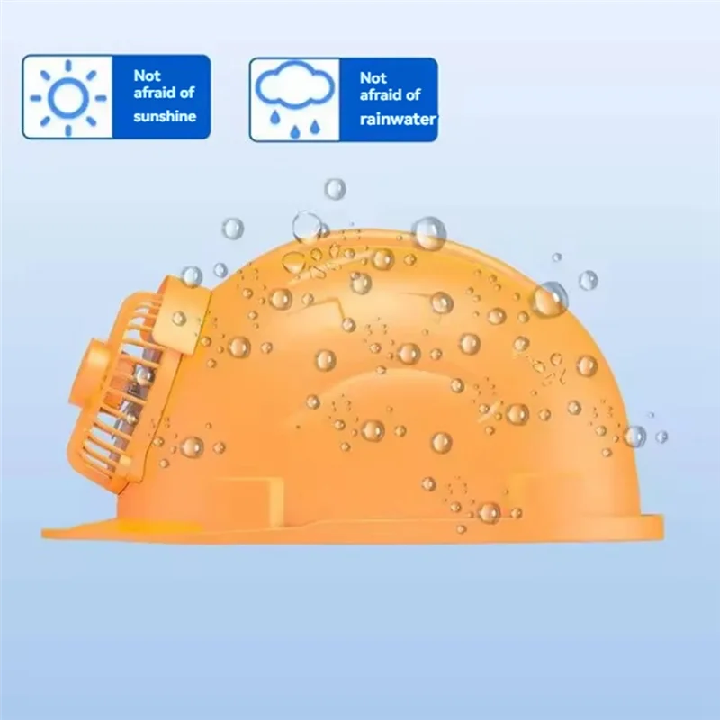 ABRB-Solar casco con ventilador aire acondicionado incorporado casco de sitio de refrigeración protección solar de verano refrigeración de carga