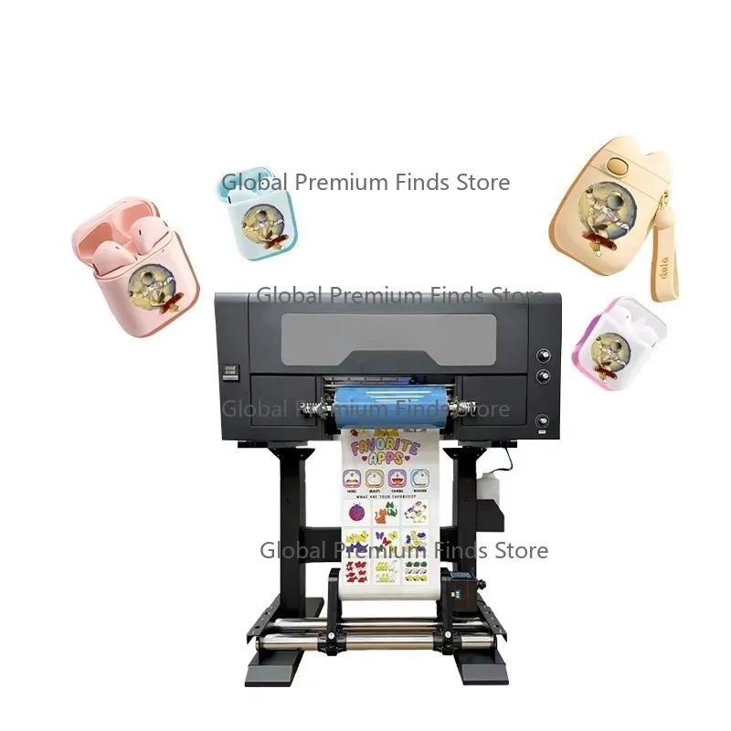 13 Inch Automatic UV DTF Printer with Laminator Crystal Impresora Uv Dtf XP600 30cm Print Head for Hard Materials