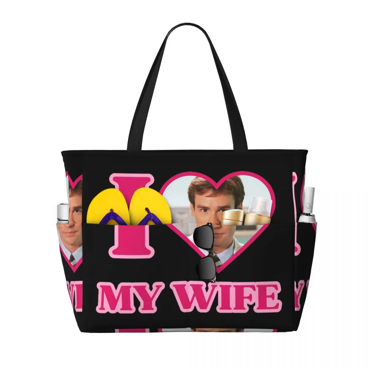 

I Love James Wilson House MD Beach Tote Bag Sport Gym Yoga Duffle Large Tote Bag Women Travel Bag Fitness bag