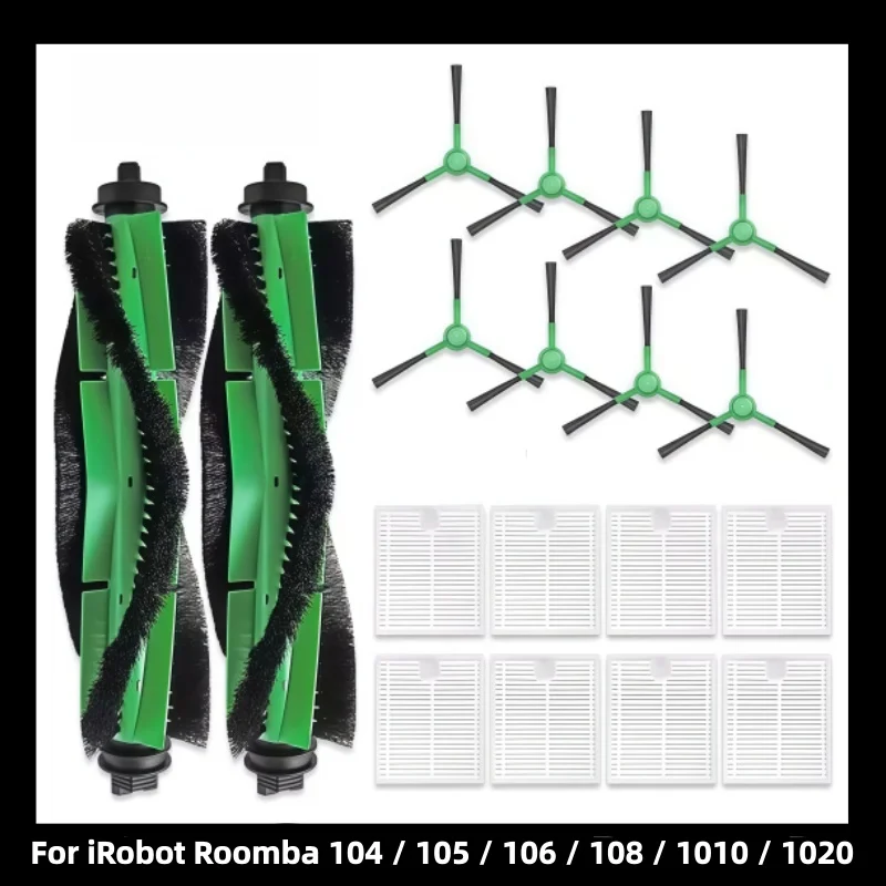 Compatible For iRobot Roomba 104 / 105 / 106 / 108 / 1010 / 1020 / Essential Vac / Q011 / Q0120 / Q0520 Spare Parts Brush Filter