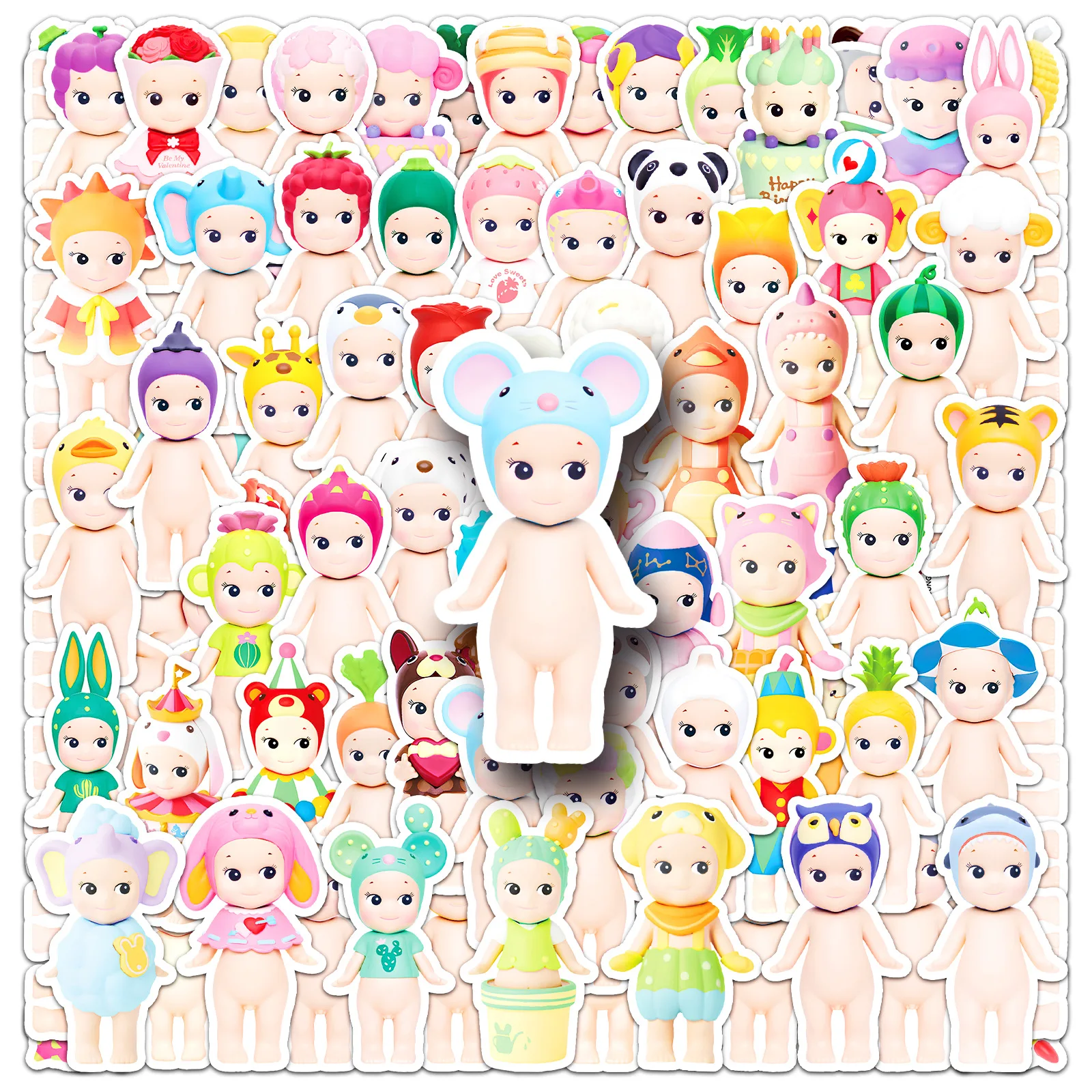 

10/50/100PCS Kawaii Sonny Angle Stickers Cute Cartoon Angel doll Decor Laptop Phone Cup Skateboard Waterproof Sticker Kid Toys