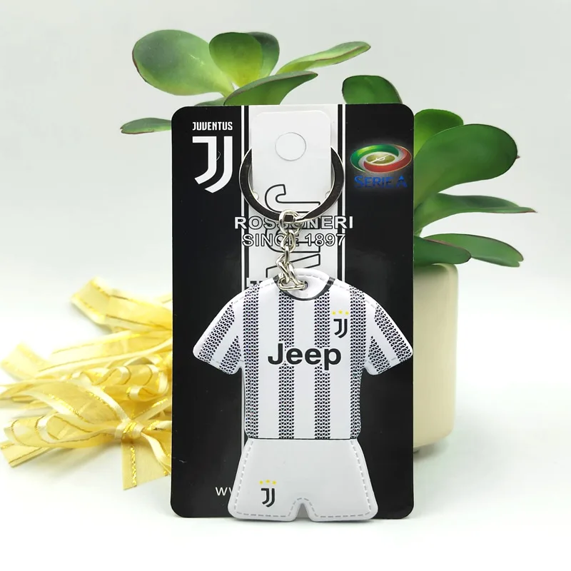 Football Jersey Keychain Metal Soccer Team Shirt Key Ring Football Fan Bag Charm Sports Souvenir Gift Collectible Accessory - view 3