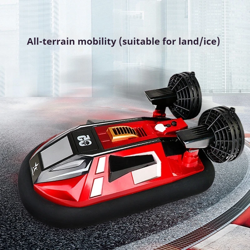 새로운 수륙 양용 호버크래프트 원격 제어 보트 고속 전함 시뮬레이션 전기 장난감 방수 어린이 선물