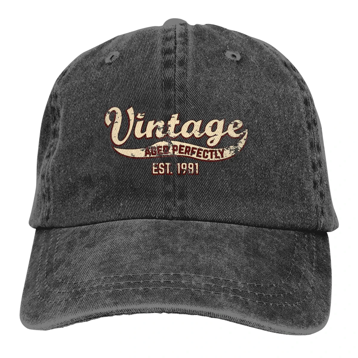 1981 Birthday Gift Vintage Est 43th Birthday Women's Hat Sun Visor Baseball Caps 1981 Birthday Peaked Cap