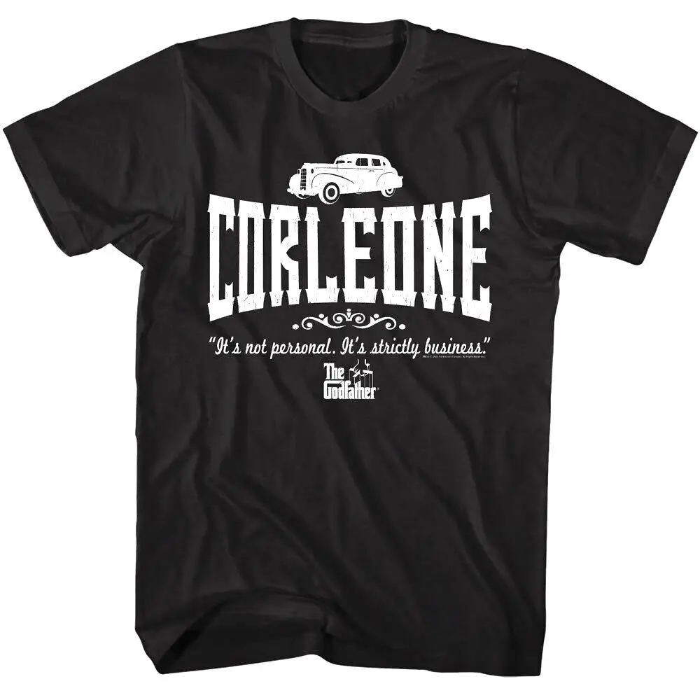 Godfather Corleone Strictly Business Men's T Shirt It's Not Personal Mafia Car