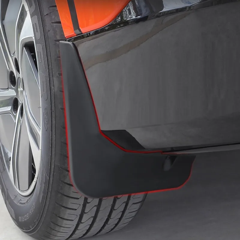 ل Xpeng G6 2023 ~ 2025 سيارة الجبهة الخلفية عجلة قطعة من نسيج مقاوم للماء سبلاش الحرس درابزين لينة الطين رفرف الخارجية تزيين الملحقات