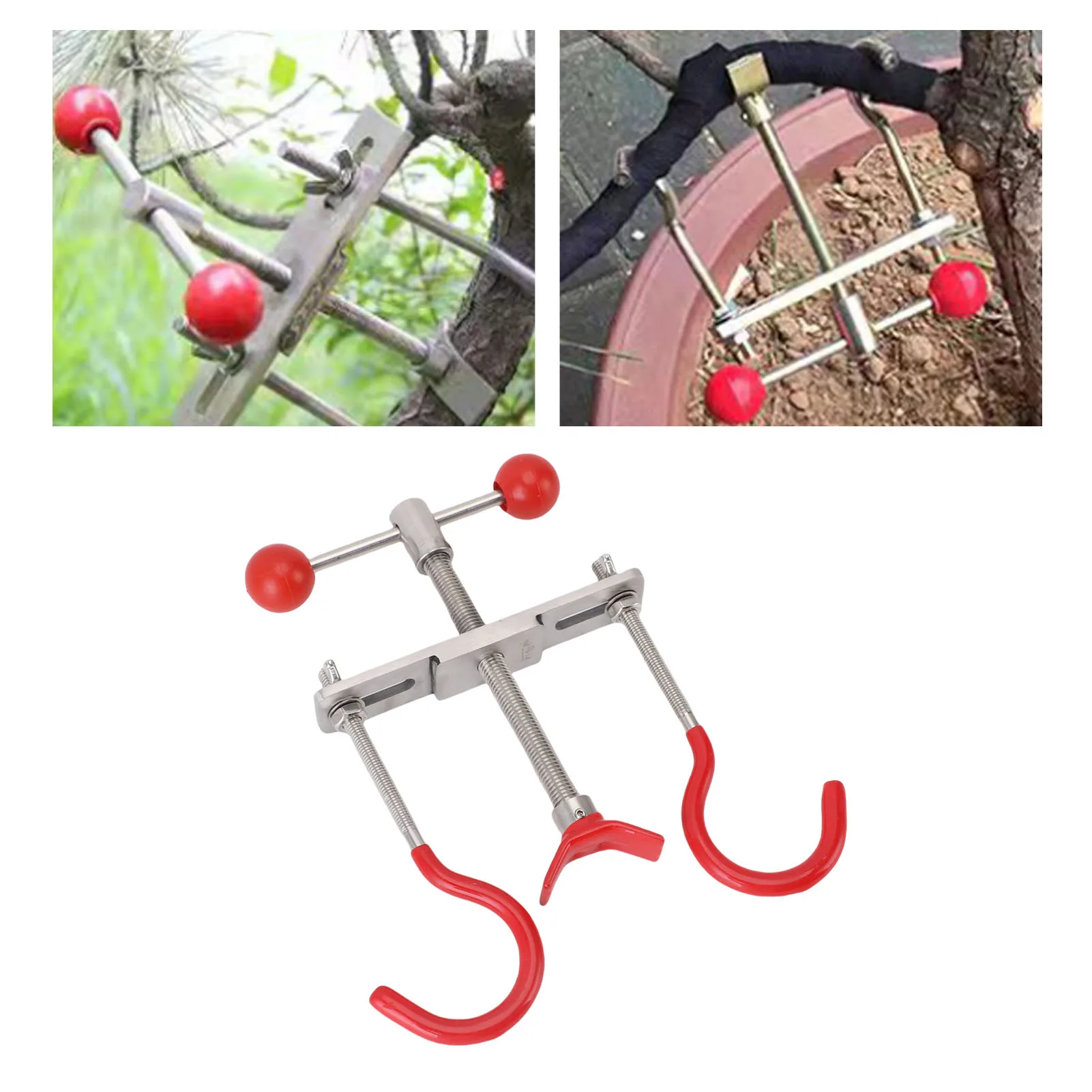 

Tree Branch Trunk Bender Anti Slip Ergonomic Wear Proof Stainless Steel Safe Tree Trunk Adjuster Flexible for Bonsai Gardening