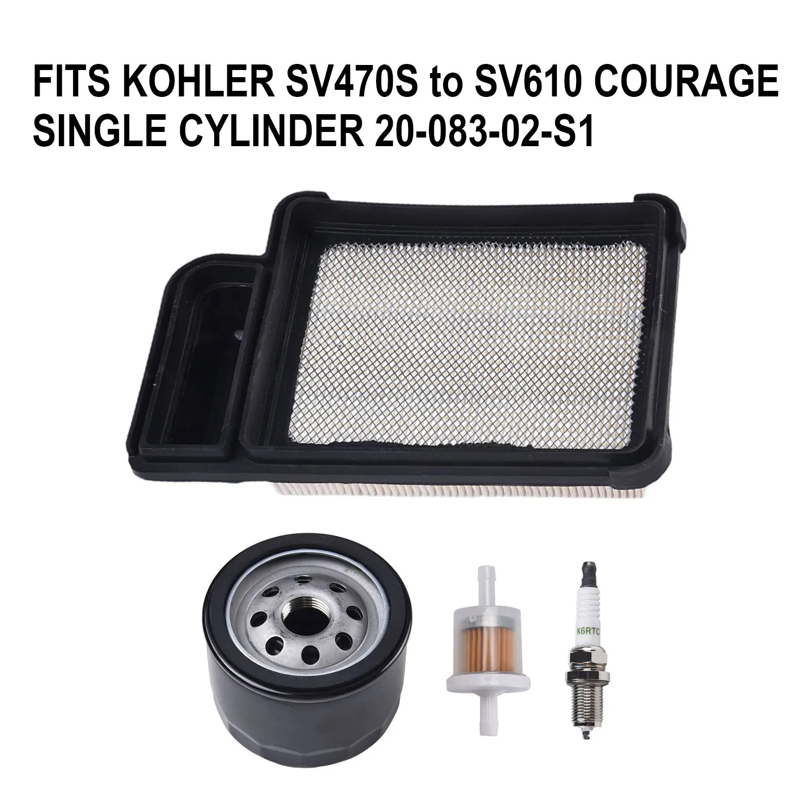 

SERVICE KIT FOR For Courage SV470S SV610 INCLUDES FILTERS FOR AIR OIL FUEL COMPATIBLE WITH LT1597 LTH1536 RIDING MOWERS