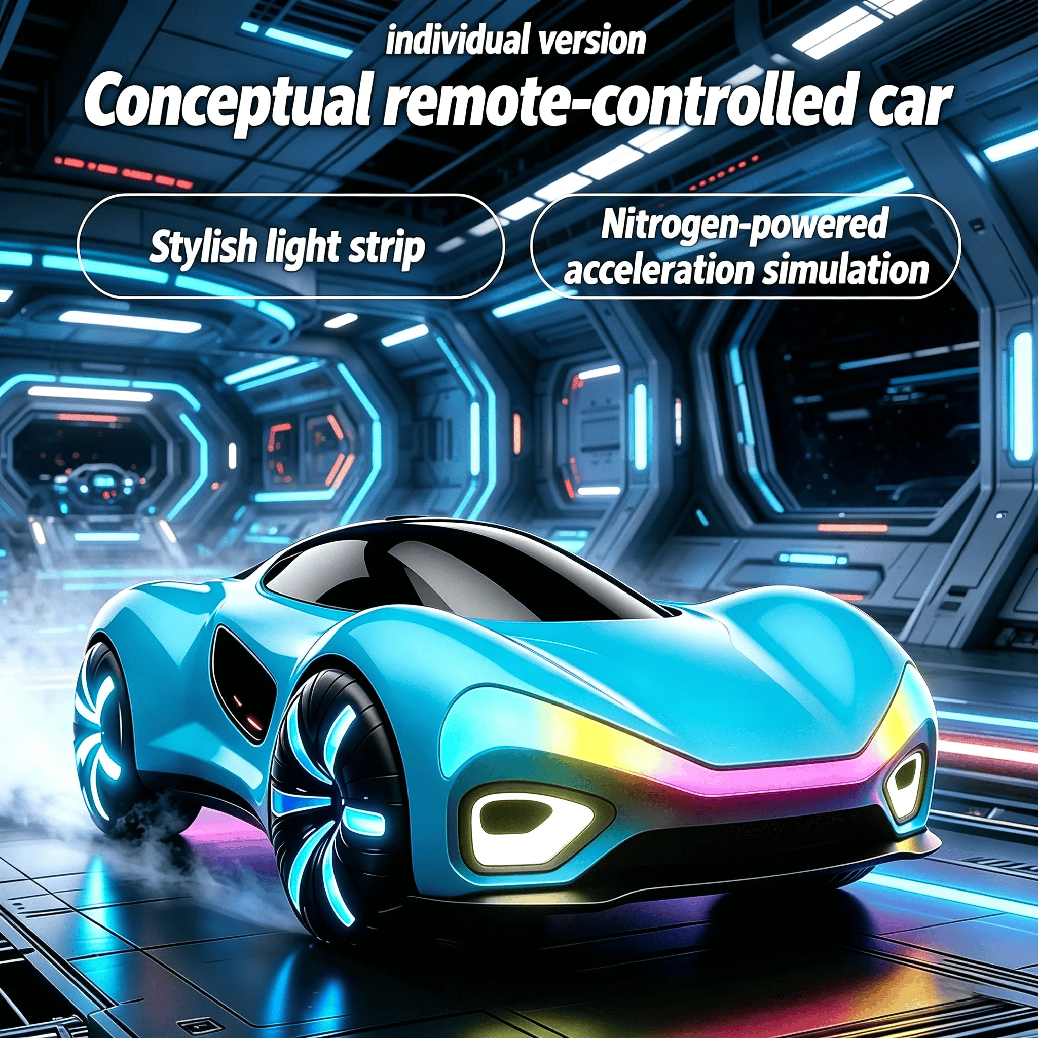 

Cool Light-Up Remote Control Car with Spray, Multi-Function Drift Car, 4WD Super Racing Car, Kids Toy, Festival Gift