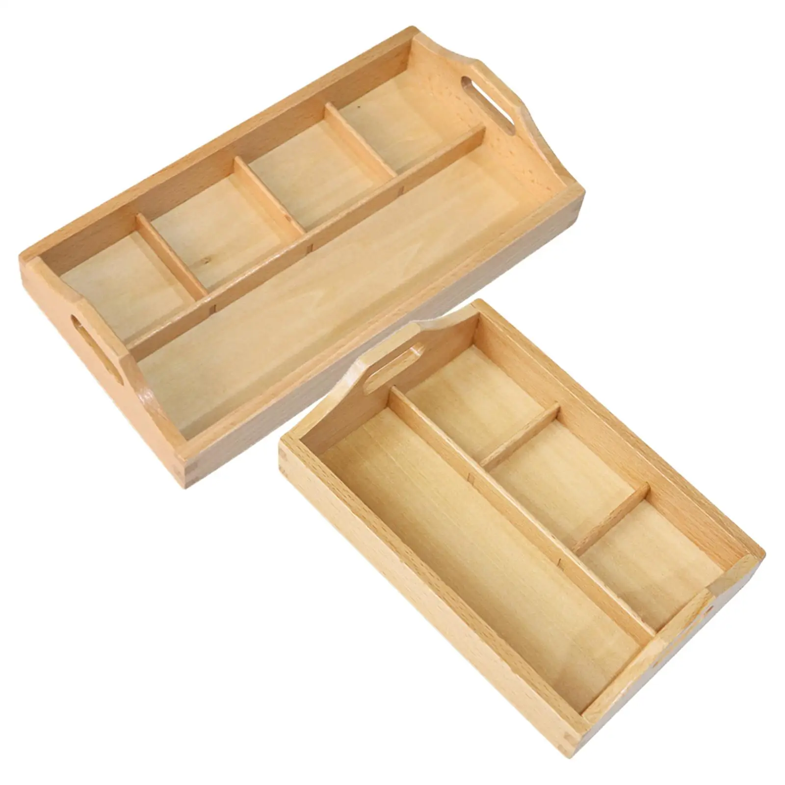 Small Montessori Wooden Tray Early Learning Toys Holder Sensory Sand Box