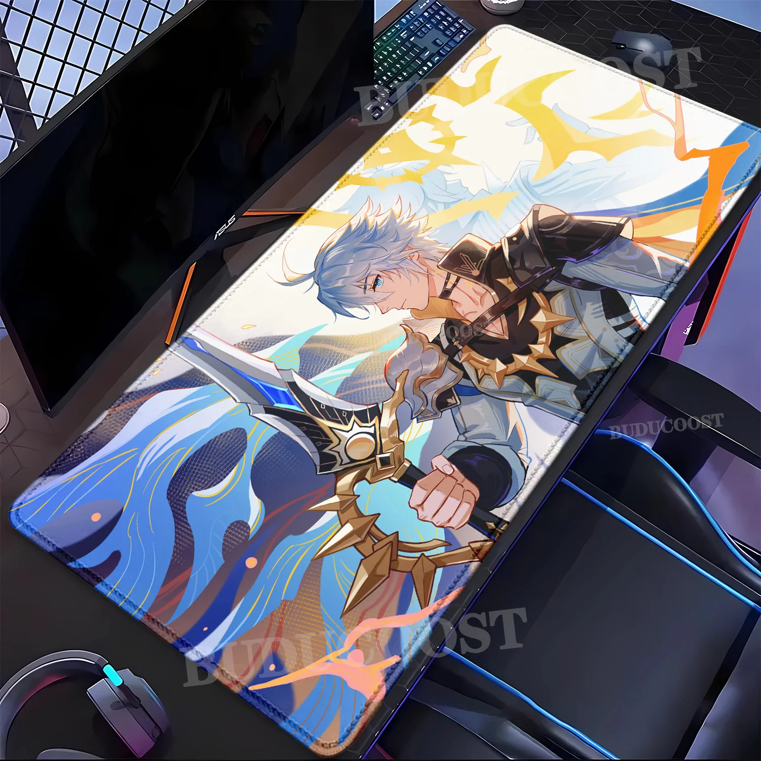 Juego Honkai Star Rail Phainon alfombrilla de ratón alfombra de Pc impresión HD alfombrilla de ratón para ordenador portátil teclado accesorios de oficina alfombrilla de escritorio teclado